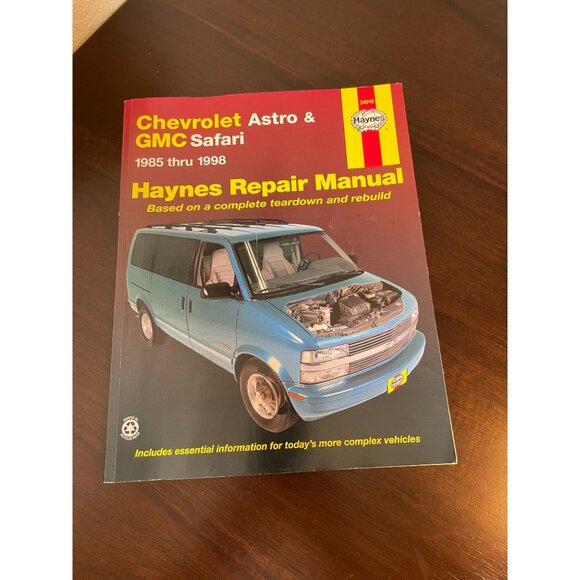 Haynes 24010 Repair Manual Chevrolet Astro and GMC Safari 1985 thru 1998 - Picture 2 of 8